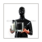 Preview: Inhalersystem SMELL-ONE with foot-pump, aroma-bottle, rebreathing bag and tube-set with t-joint and gasmask-connector-thread